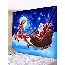 Decal ông già noel cưỡi tuần lộc PK550(90x110)