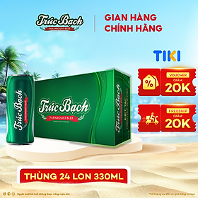 Bia Trúc Bạch - Thùng 24 lon 330ml