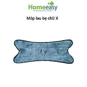 Cây lau bẹ tự vắt chữ X Homeeasy HO-93 - Xoay 360 độ tiện lợi - Bông Lau Mềm Mịn - Bảo hành 3 tháng