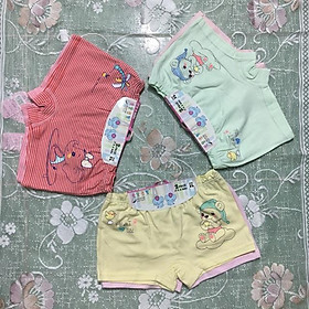 Quần chíp đùi bé gái set 2c/ quần lót đùi bé gái chất đẹp