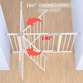 Combo 01 Thanh chắn cầu thang và cửa- Không cần KHOAN ĐỤC- (Rộng 72-85cm, cao 76cm) và thanh nối 20cm giúp Bé an toàn