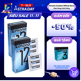 Combo 2 Hộp Bao Cao Su Blue Siêu Mỏng 0.03mm – Gai Nổi Tăng Khoái Cảm – Loại 12 bao/hộp