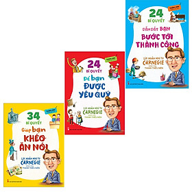 Hình ảnh ComBo sách: 34 Bí Quyết Giúp Bạn Khéo Ăn Nói(TB) + 24 Bí Quyết Giúp Bạn Bước Tới Thành Công(TB) + 24 Bí Quyết Để Bạn Được Yêu Quý(TB) - (MinhLongbooks)