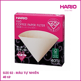 Giấy lọc cà phê Hario 40 cái (V60-VCF-02-40M)