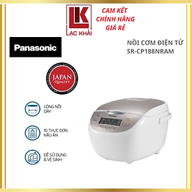 Nồi cơm điện tử Panasonic SR-CP188NRAM 1.8 Lít - Hàng Chính Hãng - Bảo hành 12 tháng , Chất lượng Nhật Bản