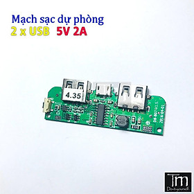 Mua Mạch Sạc Dự Phòng 2A Xanh 2*USB