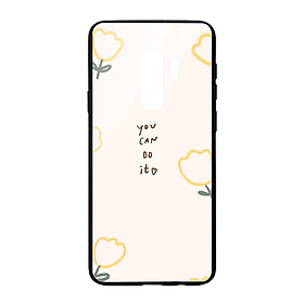 Ốp lưng CƯỜNG LỰC VIỀN ĐEN cho Samsung Galaxy S9 YOU CAN DO IT - Hàng chính hãng