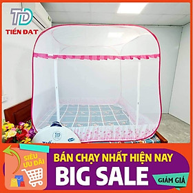 Mua Màn chụp tự bung đỉnh vuông TIẾN ĐẠT - Mẫu mùng chụp tự bung người lớn chống muỗi gấp gọn tiện dụng