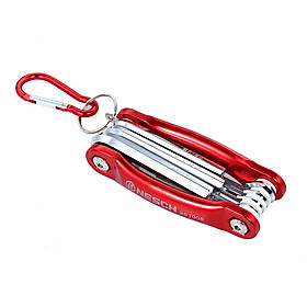 Bộ Cờ Lê Kim Loại Cầm Tay 8 Trong 1 Đầu Lục Giác Allen - Đỏ
