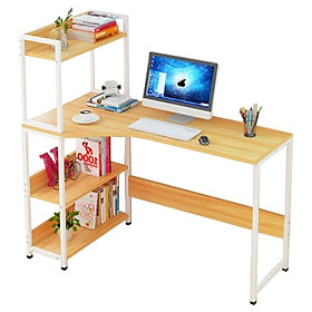 Bàn làm việc học tập kèm kệ sách đa năng thuận lợi Mẫu H02 (Hàng nhập khẩu)