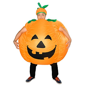 Trang Phục Bơm Hơi Hình Bí Đỏ Hóa Trang Halloween Cho Người Lớn