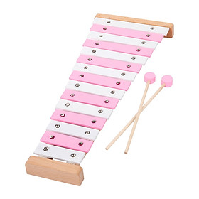 15 Note Xylophone Hand Percussion Musical Toy for Players Band Birthday Gift