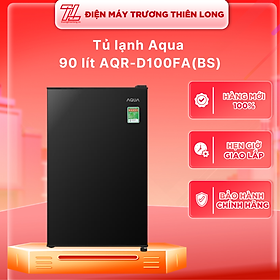 Tủ lạnh Aqua 90 lít ( CÓ ĐÓNG TUYẾT) AQR-D100FA(BS) - HÀNG CHÍNH HÃNG - CHỈ GIAO HCM