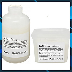 Bộ dầu gội xả Davines Love Curl dưỡng tóc uốn xoăn Ý 250ml