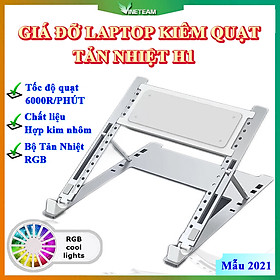 Mua VINETTEAM Giá đỡ Laptop Hợp Kim Nhôm Cao Cấp Có Thể Gấp Gọn Điều Chỉnh Nhiều Mức Độ Kiêm Quạt Tản Nhiệt Laptop  Macbook Dùng Cho Máy Từ 11-18inch - 4480- Hàng Chính Hãng