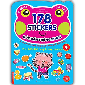 Bóc Dán Hình Thông Minh Phát Triển Khả Năng Tư Duy Toán Học IQ EQ CQ (3-4 Tuổi) - 178 Sticker (Quyển 4)