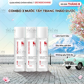 Combo 3 nước tẩy trang Sắc Ngọc Khang 145ml