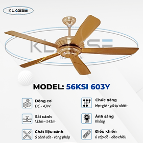 Mua Quạt trần không đèn Klasse 56KSI 603Y Hàng chính hãng