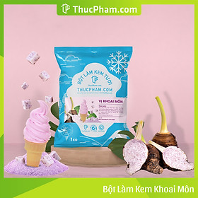 [ĂN BAO GHIỀN❤️] Bột Làm Kem Tươi THUCPHAM.COM Vị Khoai Môn 1kg - Công Thức Độc Quyền Hương Vị Mới, Không Gắt, Không Hắc