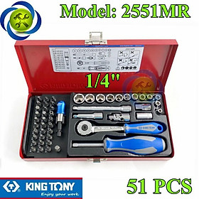 Mua Bộ tuýp 1/4 Kingtony 2551MR 51 chi tiết