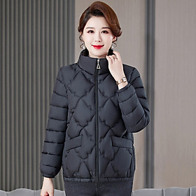 (HÀNG SẴN) Áo Khoác Cotton Đệm Bông Mùa Thu Đông Cho Mẹ AK16 - Hàng Quảng Châu Cao Cấp