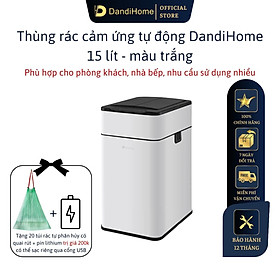 Thùng rác thông minh cảm ứng tự động đóng mở DandiHome - Tặng pin sạc Micro usb