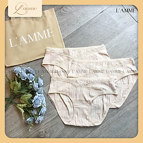 Quần lót bầu sau sinh - bán lẻ chiếc (Giao mẫu và màu ngẫu nhiên), chất liệu cotton kháng khuẩn cao cấp, thiết kế cạp chéo nâng đỡ bụng bầu - thiết kế bởi LAMME