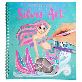 Vở BST Thiết Kế Thời Trang Fantasy Model Colouring Book Silver Art TOPMODEL TM011237