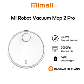 Mua Robot hút bụi lau nhà Xiaomi Vacuum Mop 2 Pro (BHR5044EU) 35.6W - Hàng Chính Hãng