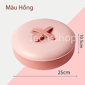 Mua Hộp Đựng Mứt Bánh Kẹo 5 Ngăn Hình Tròn Chữ X - Quà Tặng Tết 2022 - Nhựa PP Cao Cấp