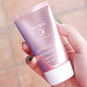 Tinh Chất Chống Nắng Dưỡng Trắng Da Senka White Beauty Serum in CC