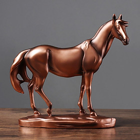 European Style Horse Statue Sculpture Resin Artwork Office Desk Shelf Decor