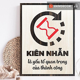 Mua Tranh văn phòng tạo động lực - Kiên nhẫn là yếu tố quan trong của thành công