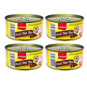 Pate Thịt Heo Vissan 170g Combo 4 hộp