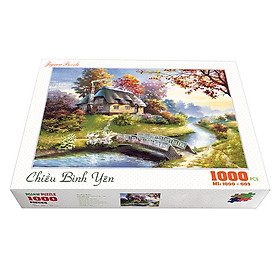 Bộ tranh xếp hình cao cấp 1000 mảnh ghép – Chiều Bình Yên (50x79cm)