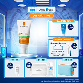 Kem chống nắng giúp kiểm soát bóng nhờn & bảo vệ da trước tia UVB UVA SPF 50+ La Roche-Posay Anthelios XL Dry Touch 50ml