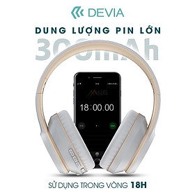 Mua Headphone Tai Nghe Bluetooth Không dây chụp tai DEVIA Kington series có mic nghe nhạc liên tục 18H Hàng chính hãng