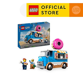 LEGO CITY 60452 Đồ Chơi Lắp Ráp Xe Bánh Donut Di Động (196 chi tiết)
