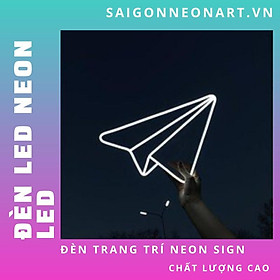 Mua Đèn LED neon sign hình MÁY BAY GIẤY | Saigonneonart | Sử dụng điện 12V | Chuyên dùng trang trí tường  trang trí phòng ngủ  trang trí nhà   trang trí quán coffee  trang trí cửa hàng