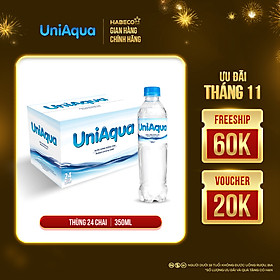 Nước uống đóng chai UniAqua - Thùng 24 chai 350ml
