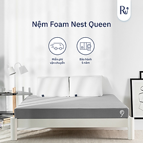 Mua Nệm Foam Cao Cấp Nest Ru9 15cm - Màu Xám | 2 Lớp Foam Nâng Đỡ | Bao Gồm 6 Kích Thước