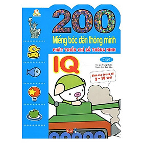 Download sách 200 Miếng Bóc Dán Thông Minh Phát Triển Chỉ Số Thông Minh IQ - Tập 2