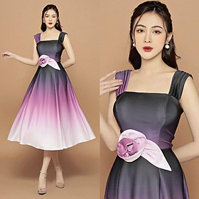 Đầm dự tiệc phối màu bombre TRIPBLE T DRESS - size M/L (kèm ảnh/video thật) MS110Y