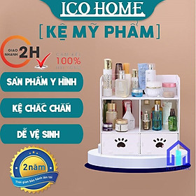 Mua Kệ đựng mỹ phẩm khắc hình chân chó dễ thương - ICO HOME