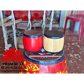 Mua trống đế cúng kèm dùi đường kính 16cm 18cm  trống lân mini
