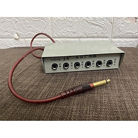 Mua Bộ chia 6 cổng Micro chân 6 5mm cho amply loa kéo hội nghị mixer