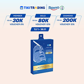 Hộp mặt nạ dưỡng trắng chuyên sâu Hada Labo Premium Whitening Serum Mask 115g (hộp 5 miếng x 23g/ miếng)