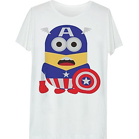 Áo thun tay màu Minions Captain ATFF063