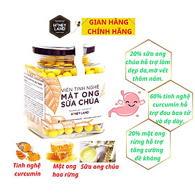 Viên Tinh Nghệ Sữa Chúa HONEYLAND 120g rất tốt cho người đau dạ dày và phụ nữ khi sinh + làm đẹp