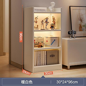 Mua Tủ để đồ có LED tủ tivi kệ sách gia đình tủ đựng đồ cao từ trần đến sàn đơn giản tủ lối đi tủ sách góc nhiều tầng ks02